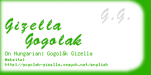 gizella gogolak business card